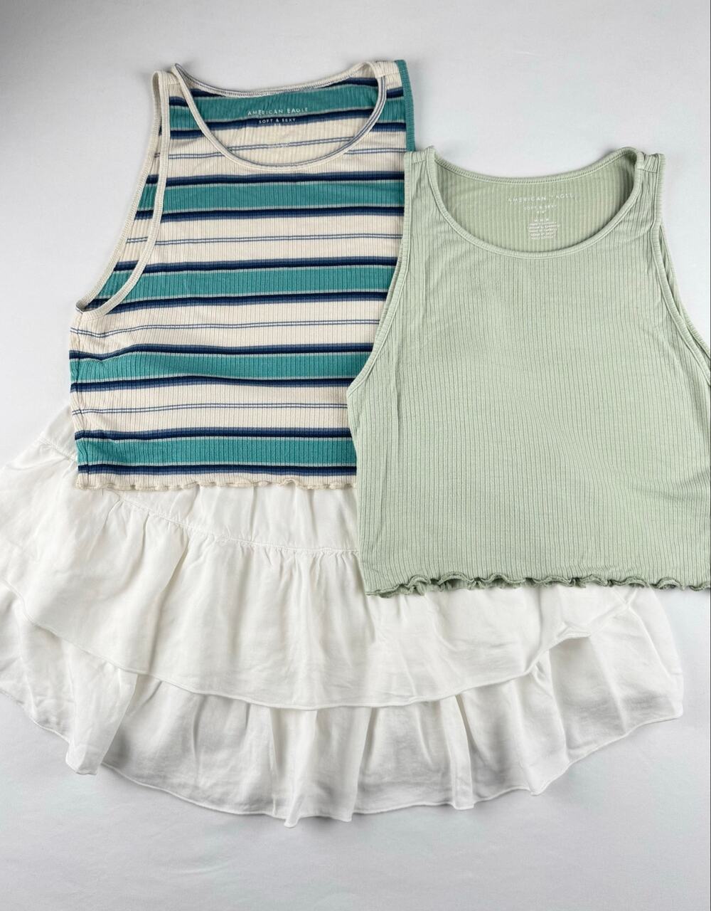 Brandy Melville Skirt & American Eagle Tank Bundle One Size S/M